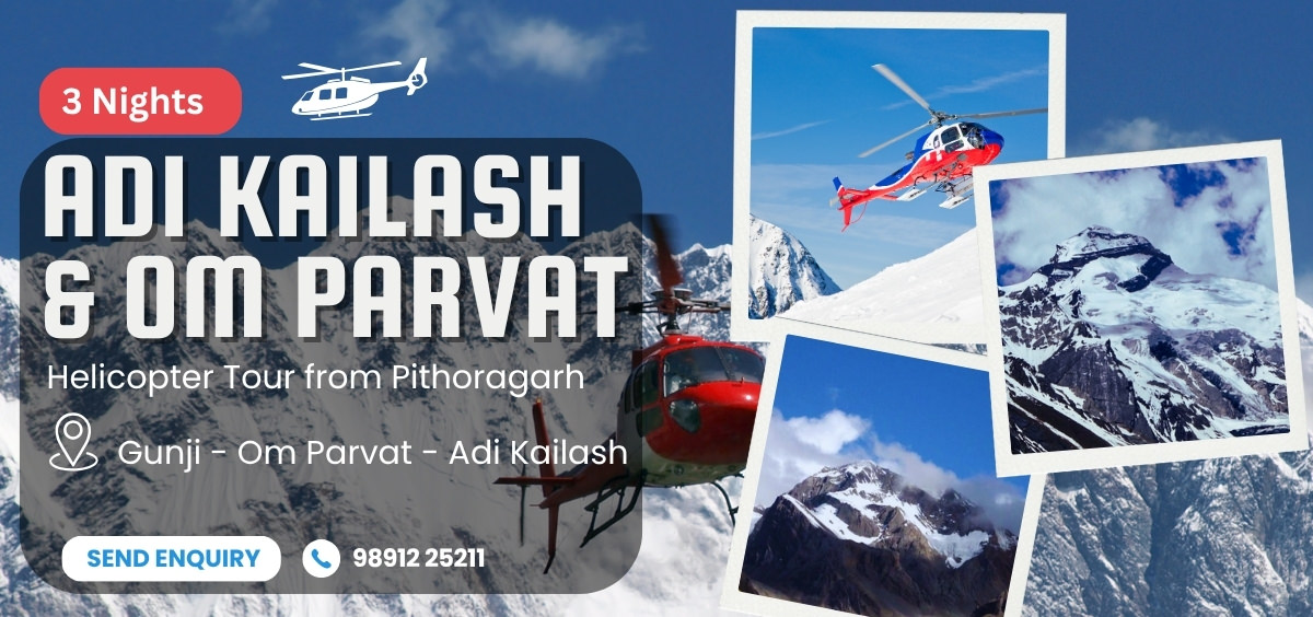 Adi Kailash Helicopter Tour ex-Pithoragarh