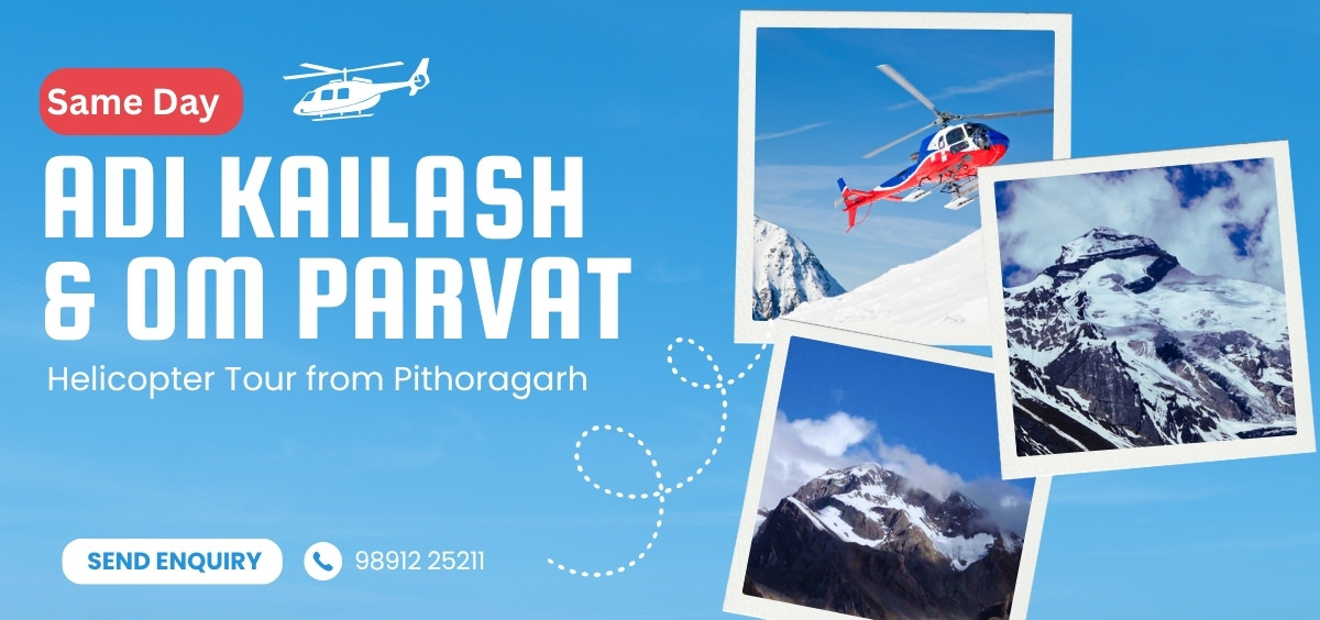Same Day Adi Kailash & Om Parvat Heli Tour from Pithoragarh